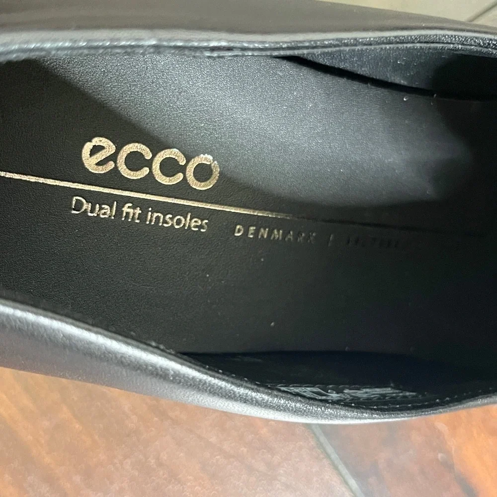 New‎ Ecco Sculpted Lx 35 Women's Leather Block-Heeled Loafer size EU 41/10-10.5